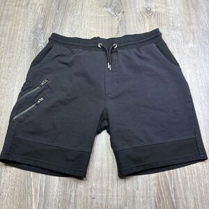Maceoo Sweat Shorts Adjustable Drawstring Zipper Pocket Black Men's Size XL 5